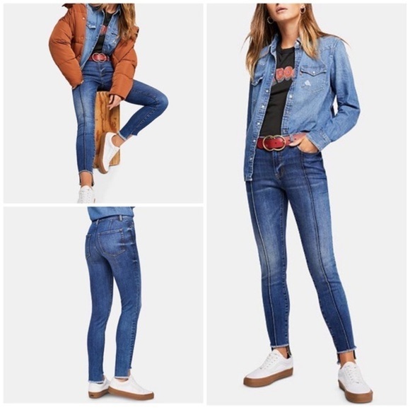Free People Pintuck Skinny Jeans - Picture 13 of 13
